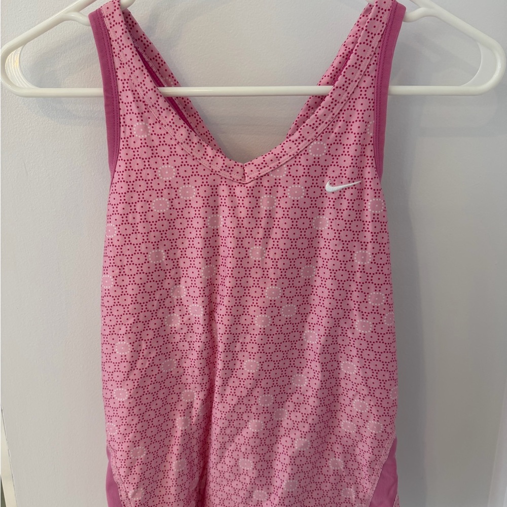 Nike Pink Geometric Tank Top